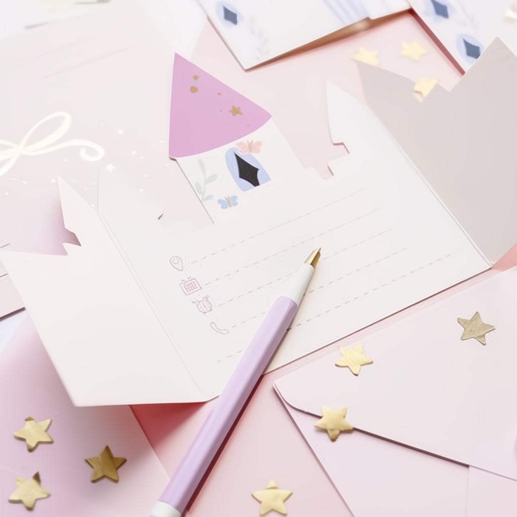 Einladung Schloss, 12,5x15,5 cm PartyDeco 5 fiestastore