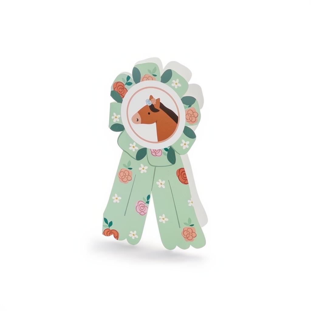 Einladungskarte Pferde 16,5 x 19,5 cm Einladungen PartyDeco 1 fiestastore