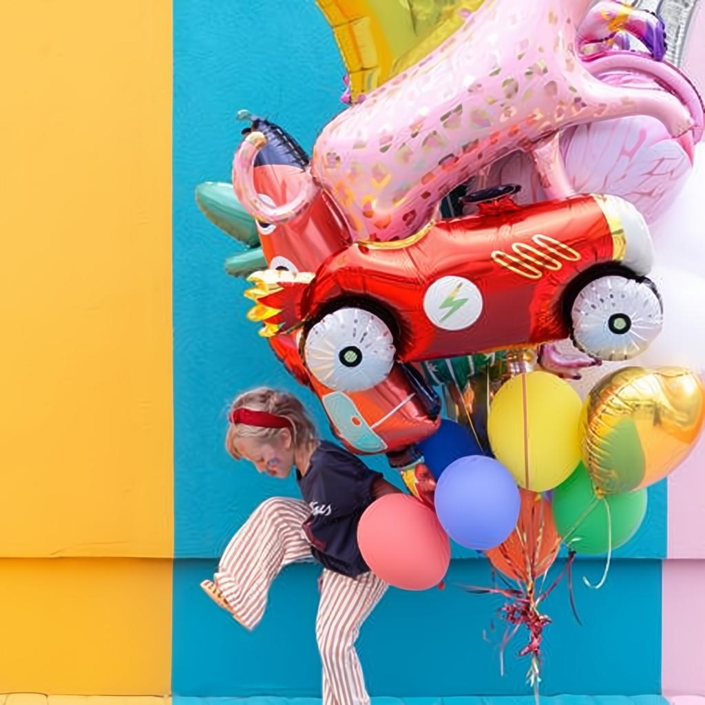 Folienballon Auto, 111x63 cm Gemischte Farbe PartyDeco 5 fiestastore