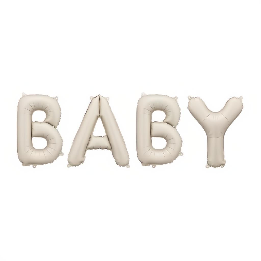 Folienballon Baby, 140x43 cm, beige PartyDeco 2 fiestastore
