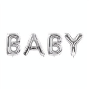 Folienballon Baby, 262x86cm, silber PartyDeco 1 fiestastore