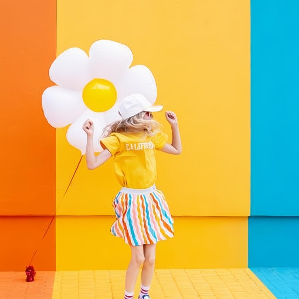 Folienballon Gänseblümchen, 97x103cm PartyDeco 5 fiestastore