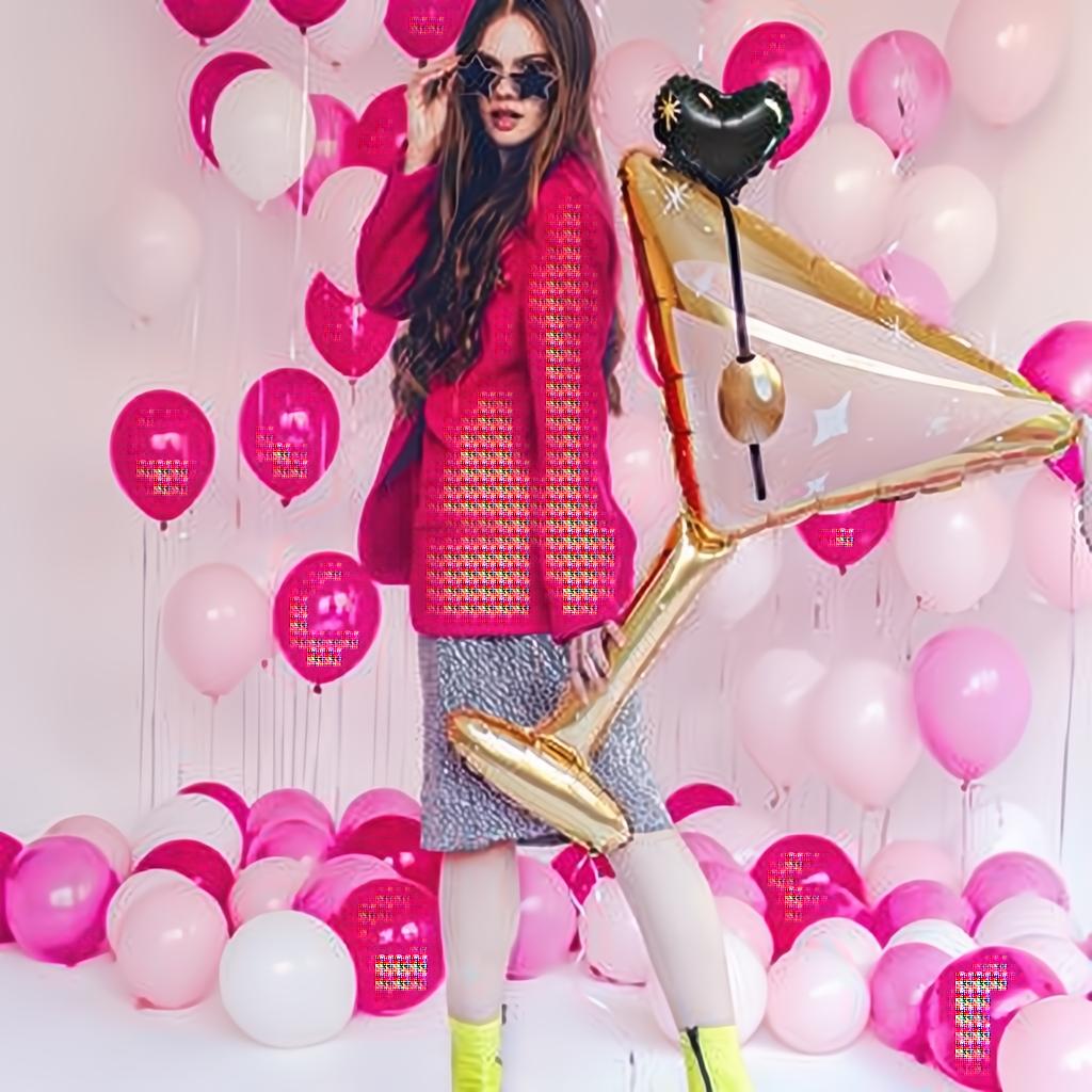 Folienballon Glas, 126x93 cm PartyDeco 5 fiestastore