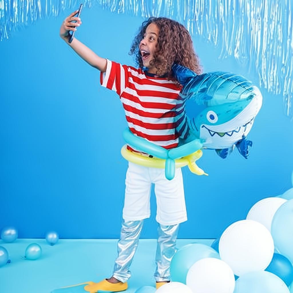 Folienballon Hai, 102x62 cm PartyDeco 2 fiestastore