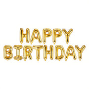 Folienballon Happy Birthday, 340x35cm, gold PartyDeco 1 fiestastore