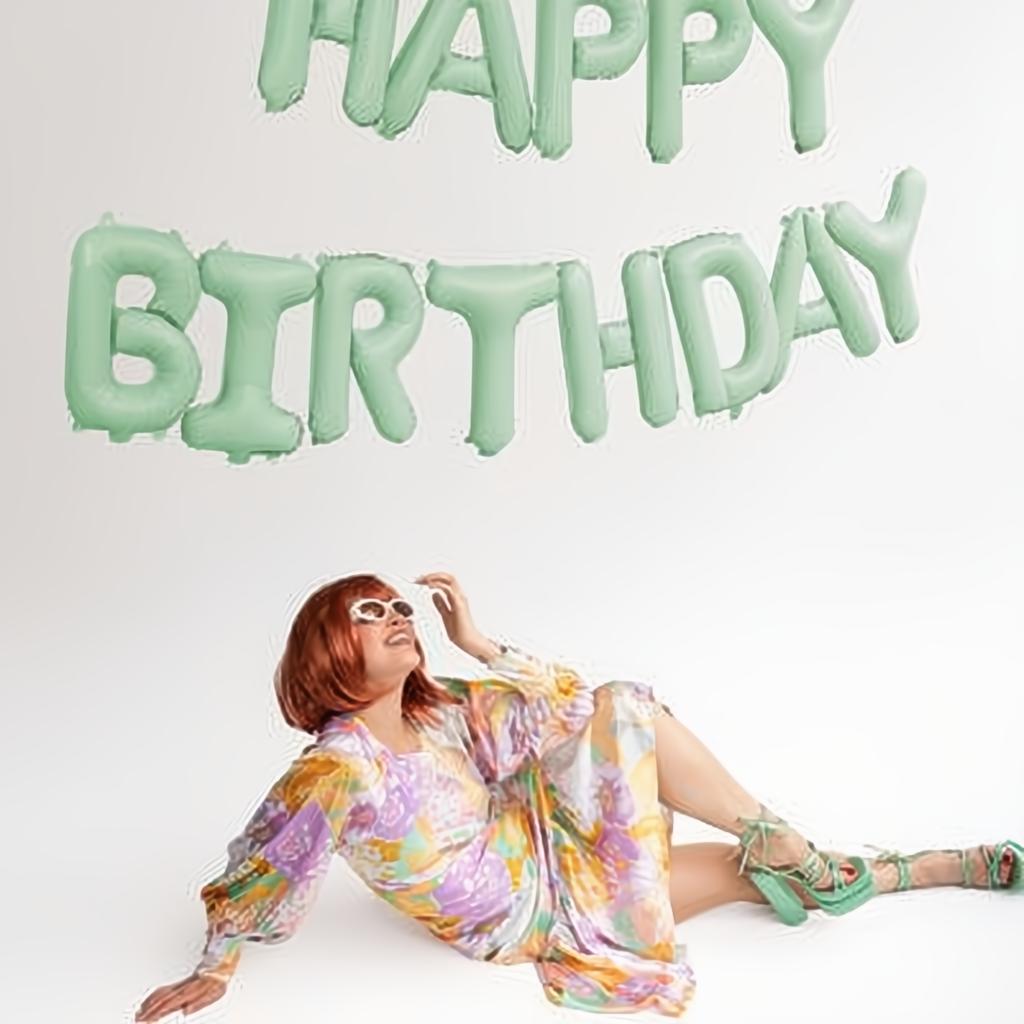 Folienballon Happy Birthday, 340x35cm, grün PartyDeco 2 fiestastore