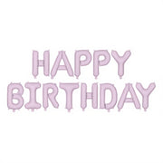 Folienballon Happy Birthday, 340x35cm, lila PartyDeco 1 fiestastore
