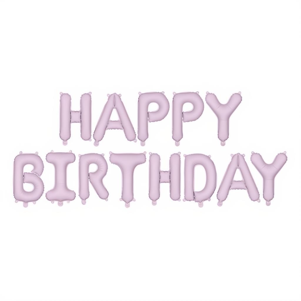 Folienballon Happy Birthday, 340x35cm, lila PartyDeco 1 fiestastore