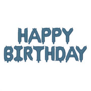 Folienballon Happy Birthday, 340x35cm, Marineblau PartyDeco 1 fiestastore
