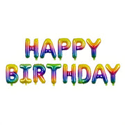 Folienballon Happy Birthday, 340x35cm, Regenbogen PartyDeco 1 fiestastore