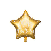 Folienballon Happy Birthday, 40cm, gold PartyDeco 1 fiestastore
