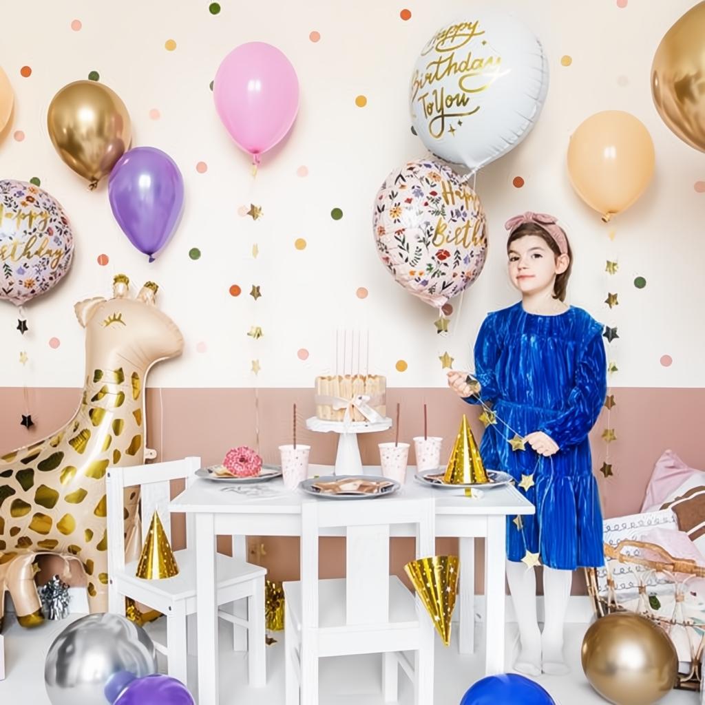 Folienballon Happy Birthday, 45cm, hellrosa PartyDeco 3 fiestastore