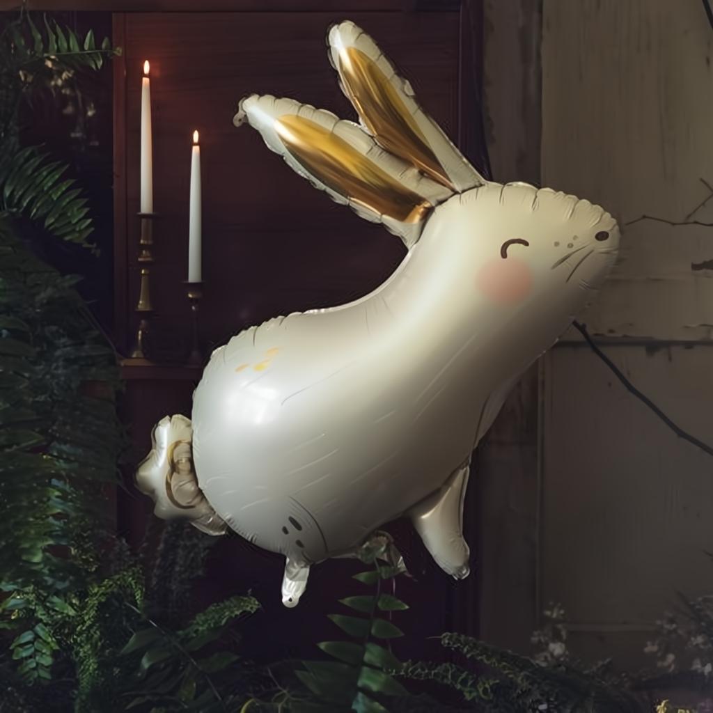 Folienballon Hase, 67x88 cm Folienballons PartyDeco 2 fiestastore