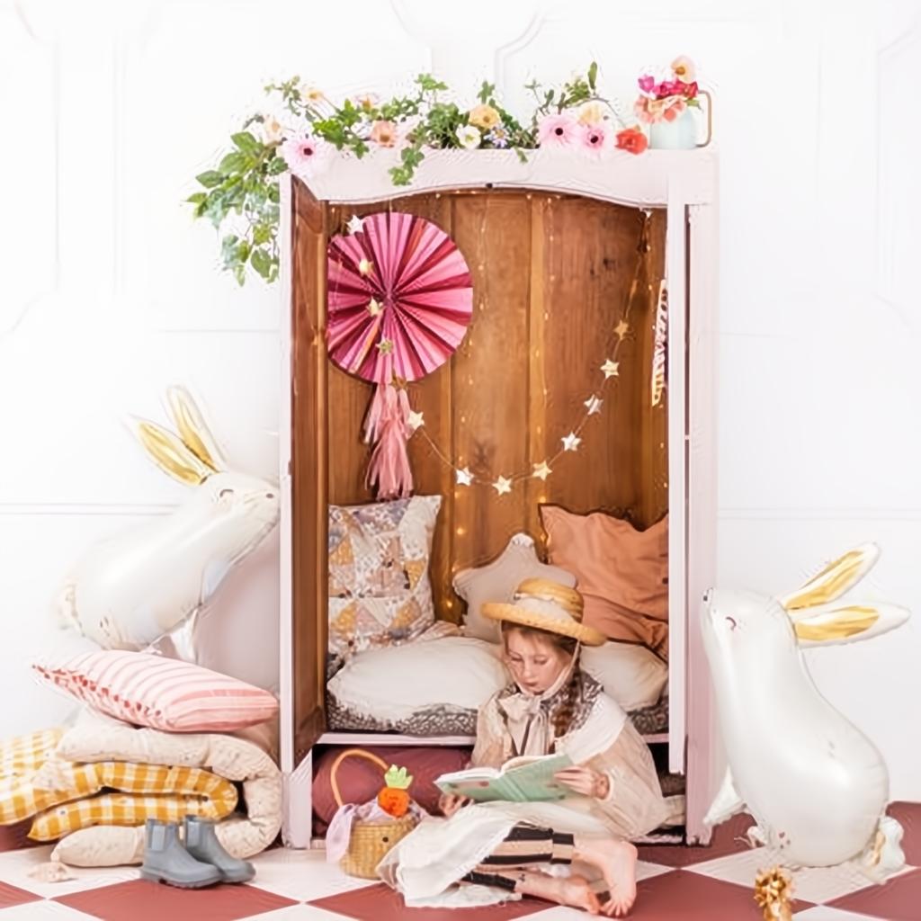 Folienballon Hase, 67x88 cm Folienballons PartyDeco 6 fiestastore