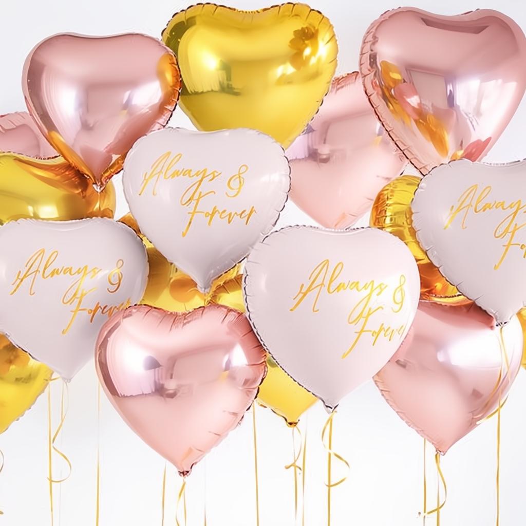 Folienballon Herz, 45cm, gold PartyDeco 4 fiestastore