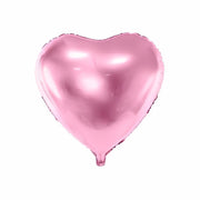 Folienballon Herz, 45cm, hellrosa PartyDeco 1 fiestastore