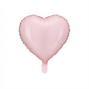 Folienballon Herz, 45cm, hellrosa PartyDeco 1 fiestastore