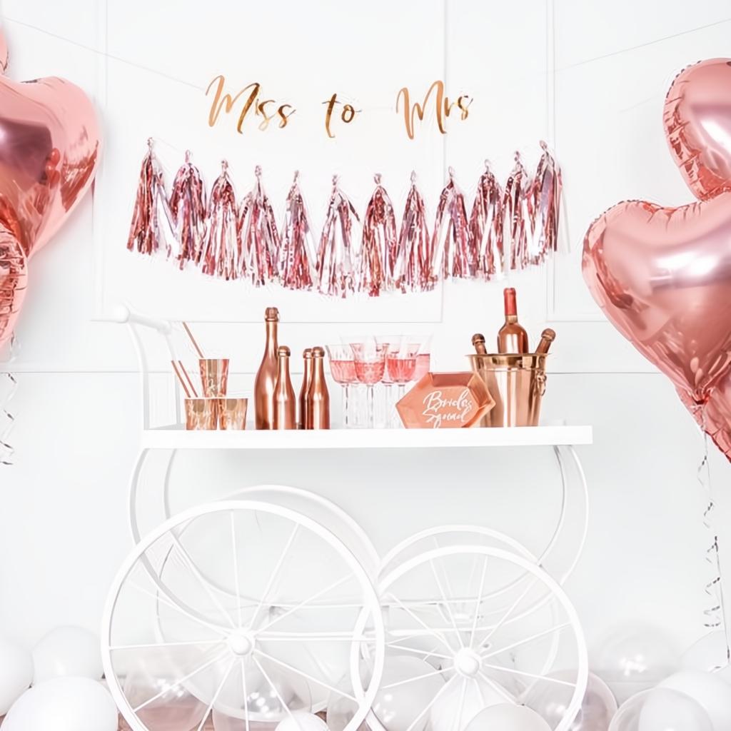 Folienballon Herz, 45cm, roségold PartyDeco 4 fiestastore