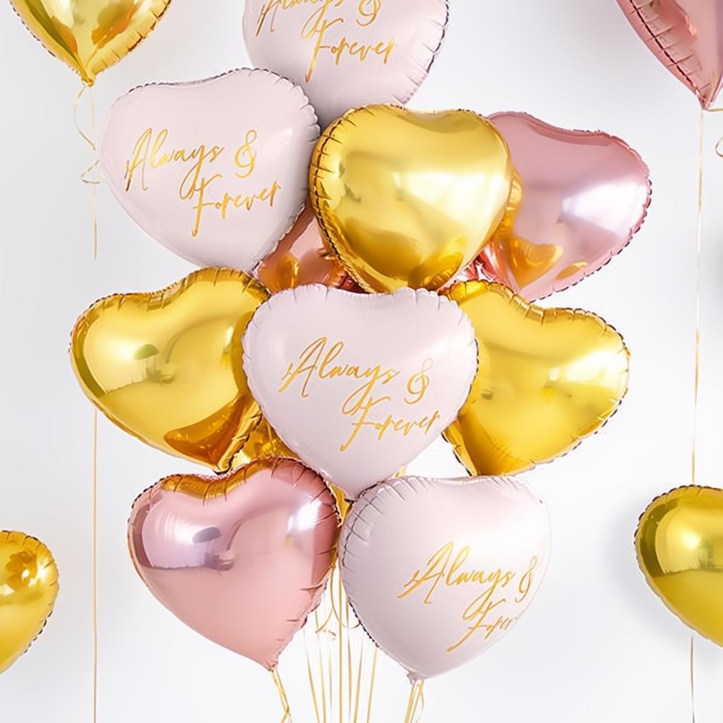 Folienballon Herz, 45cm, roségold PartyDeco 5 fiestastore
