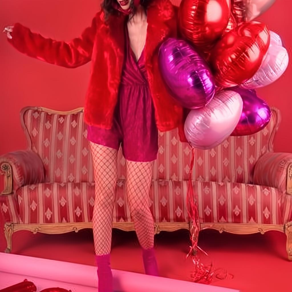 Folienballon Herz, 45cm, rot PartyDeco 4 fiestastore