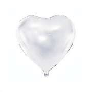 Folienballon Herz, 45cm, weiss PartyDeco 1 fiestastore