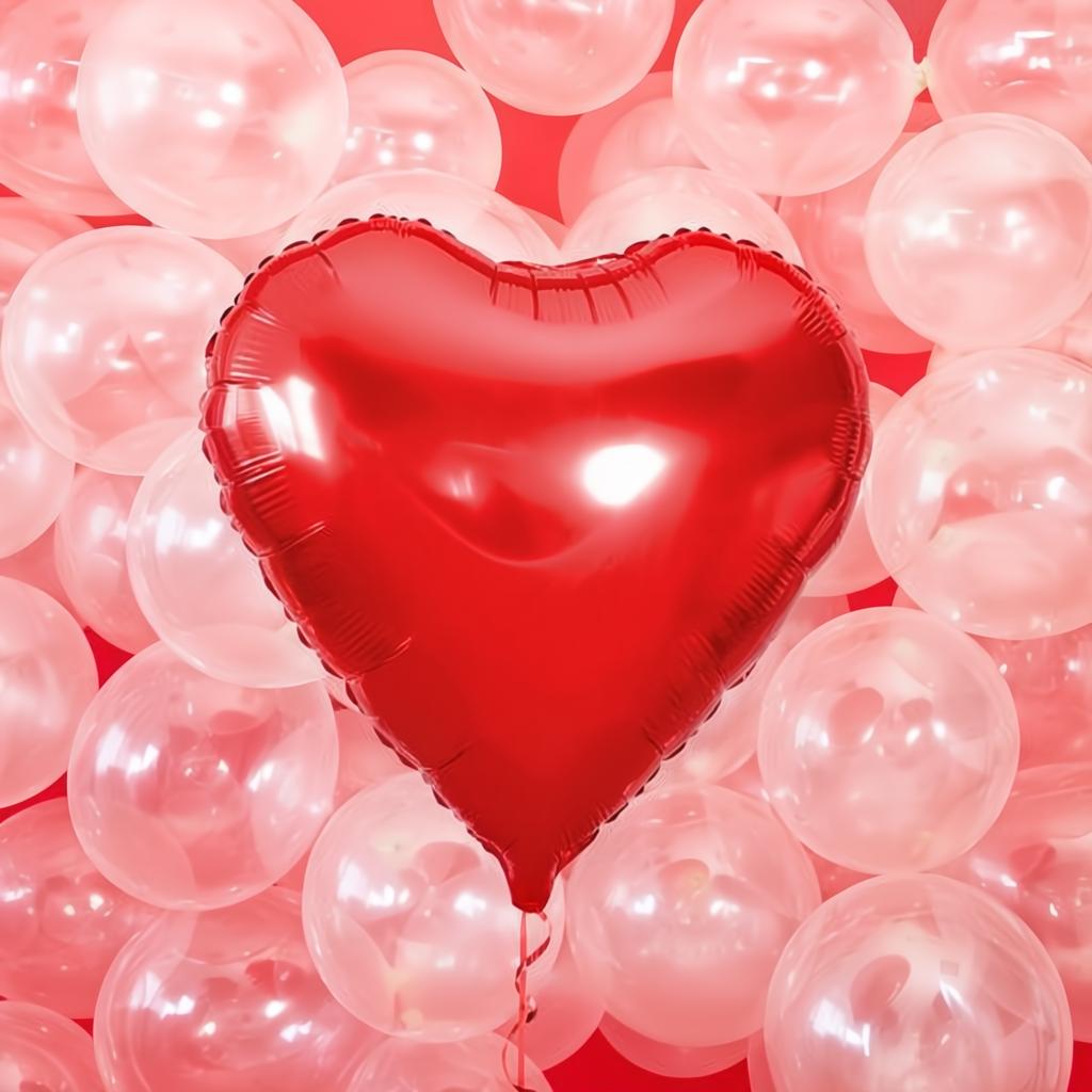 Folienballon Herz, 61cm, rot PartyDeco 4 fiestastore