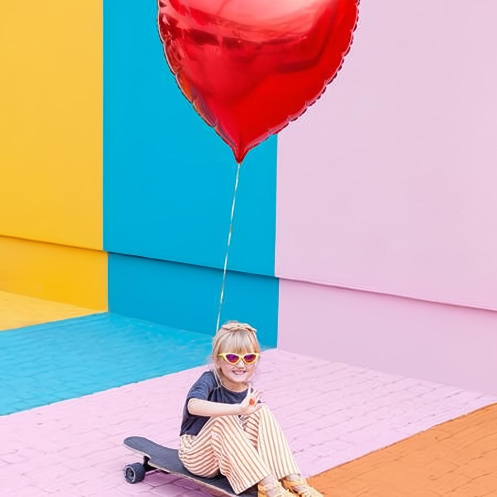 Folienballon Herz, 68x72cm, rot PartyDeco 3 fiestastore