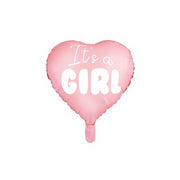 Folienballon Herz - It's a girl, 45cm, hellrosa PartyDeco 1 fiestastore
