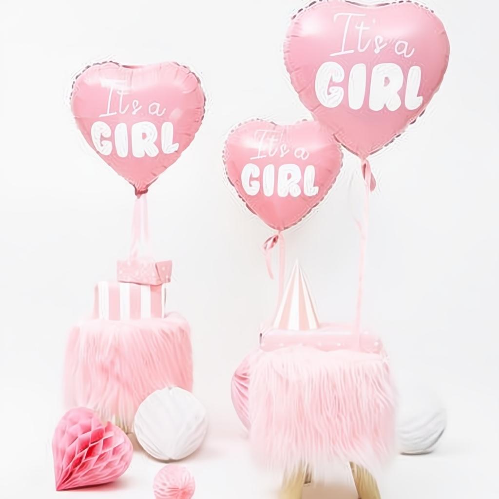 Folienballon Herz - It's a girl, 45cm, hellrosa PartyDeco 3 fiestastore