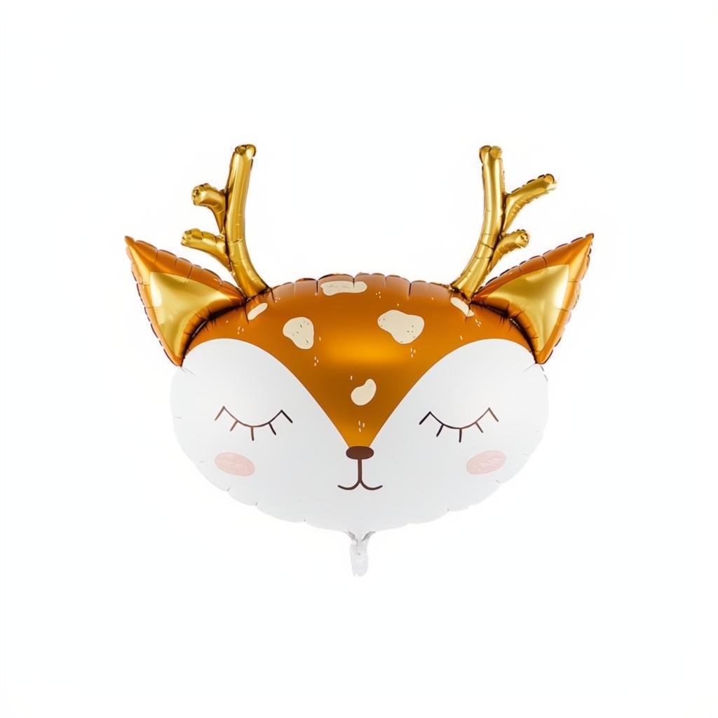 Folienballon Hirsch, 73x64cm Folienballons PartyDeco 1 fiestastore