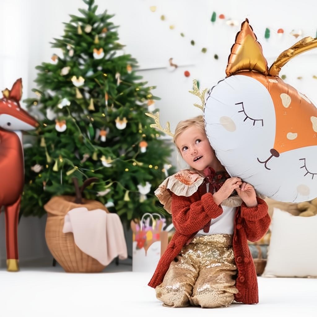 Folienballon Hirsch, 73x64cm Folienballons PartyDeco 2 fiestastore