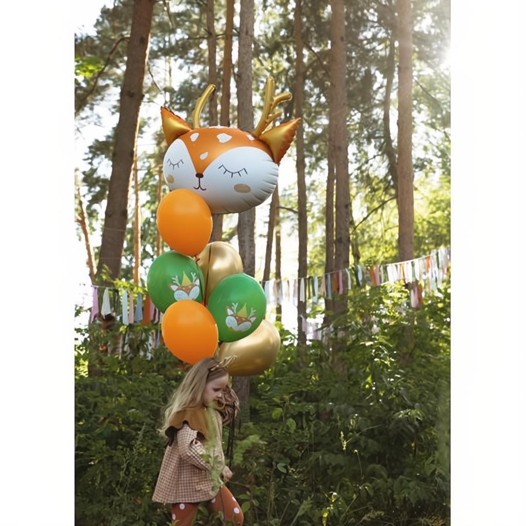 Folienballon Hirsch, 73x64cm Folienballons PartyDeco 5 fiestastore