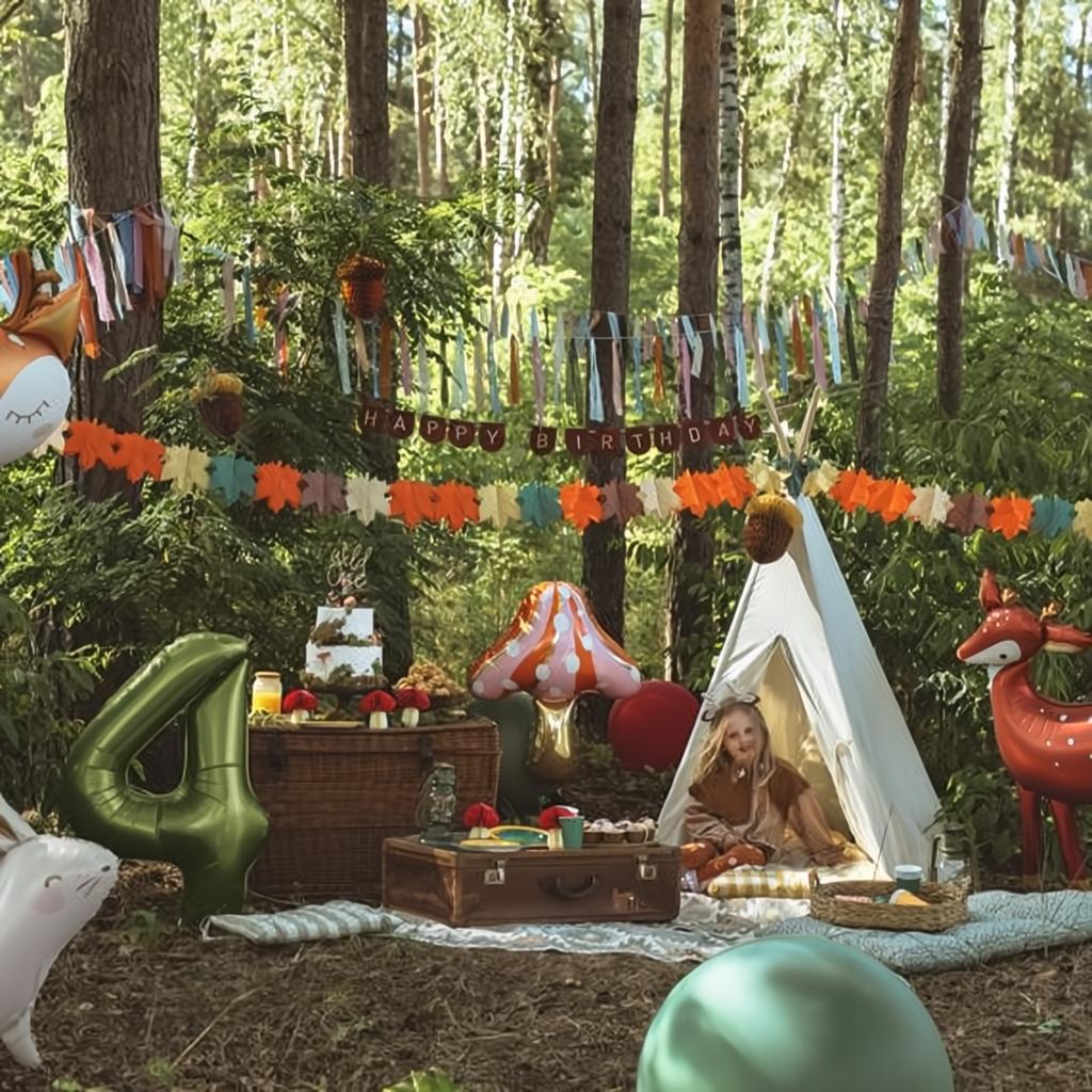 Folienballon Hirsch, 80x105cm Folienballons PartyDeco 4 fiestastore
