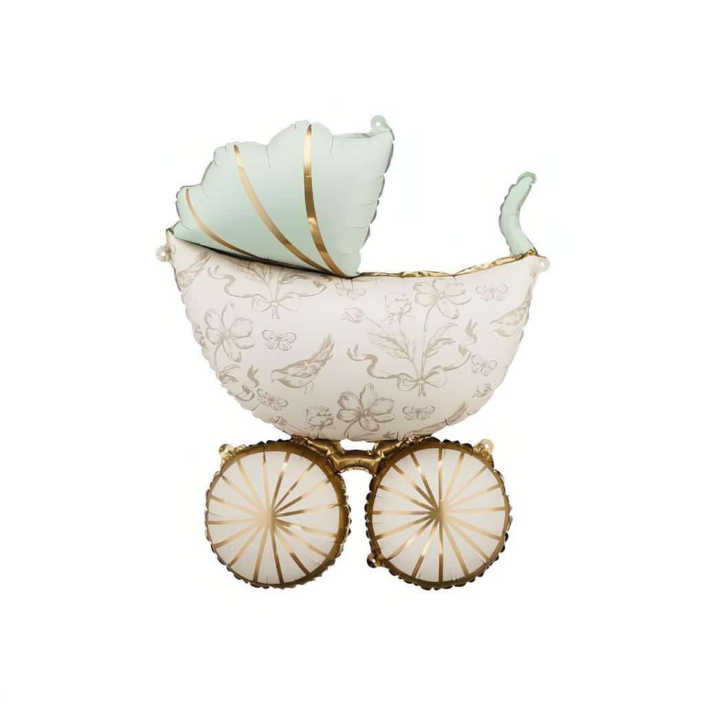 Folienballon Kinderwagen, 67x96 cm. PartyDeco 1 fiestastore