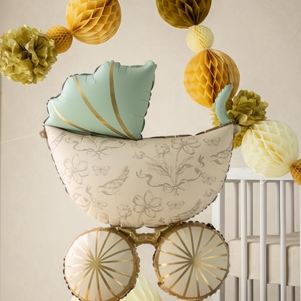 Folienballon Kinderwagen, 67x96 cm. PartyDeco 2 fiestastore