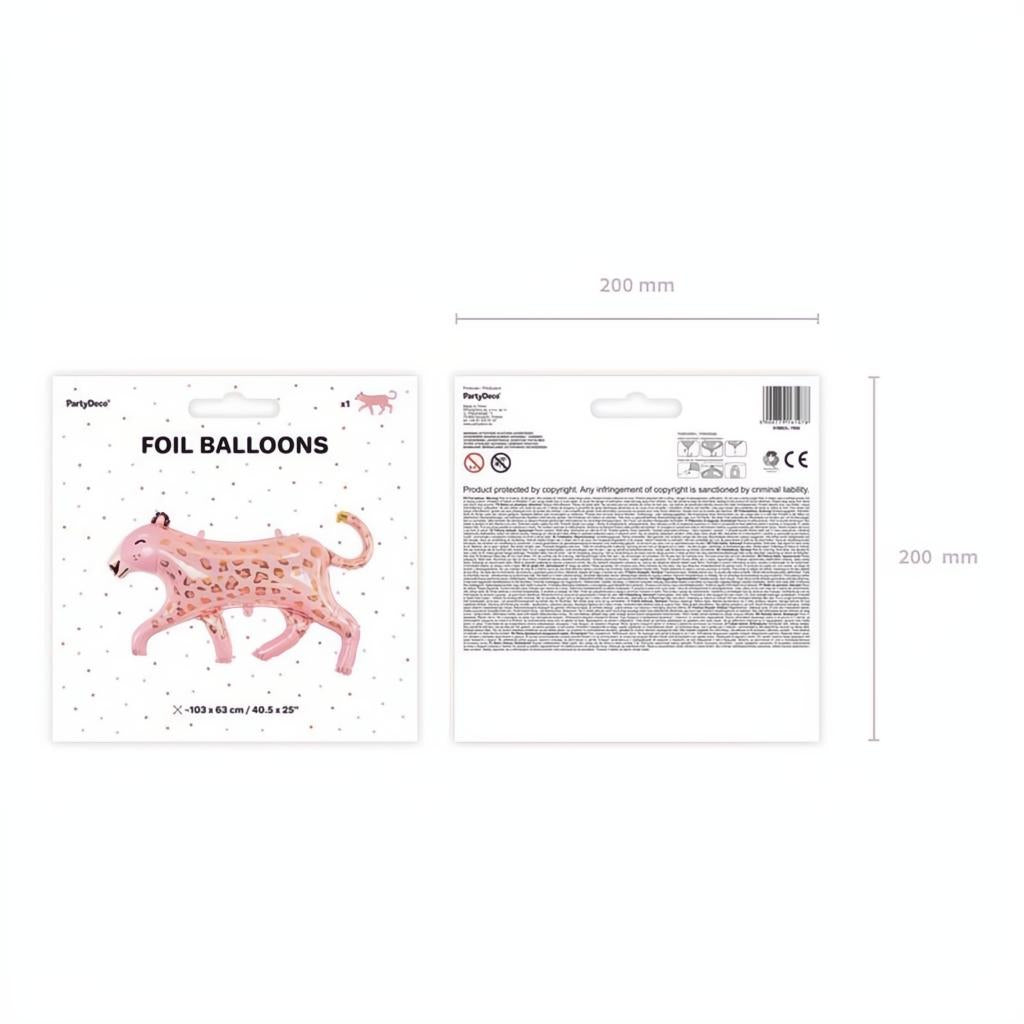 Folienballon Leopard, 114x80 cm PartyDeco 6 fiestastore