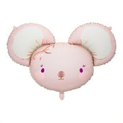 Folienballon Maus, 96x64 cm, hellrosa PartyDeco 1 fiestastore