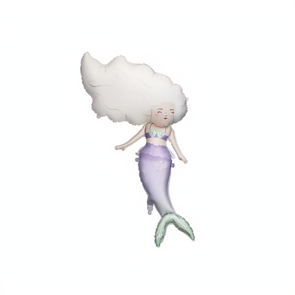 Folienballon Meerjungfrau, 72x52 cm Folienballons PartyDeco 1 fiestastore