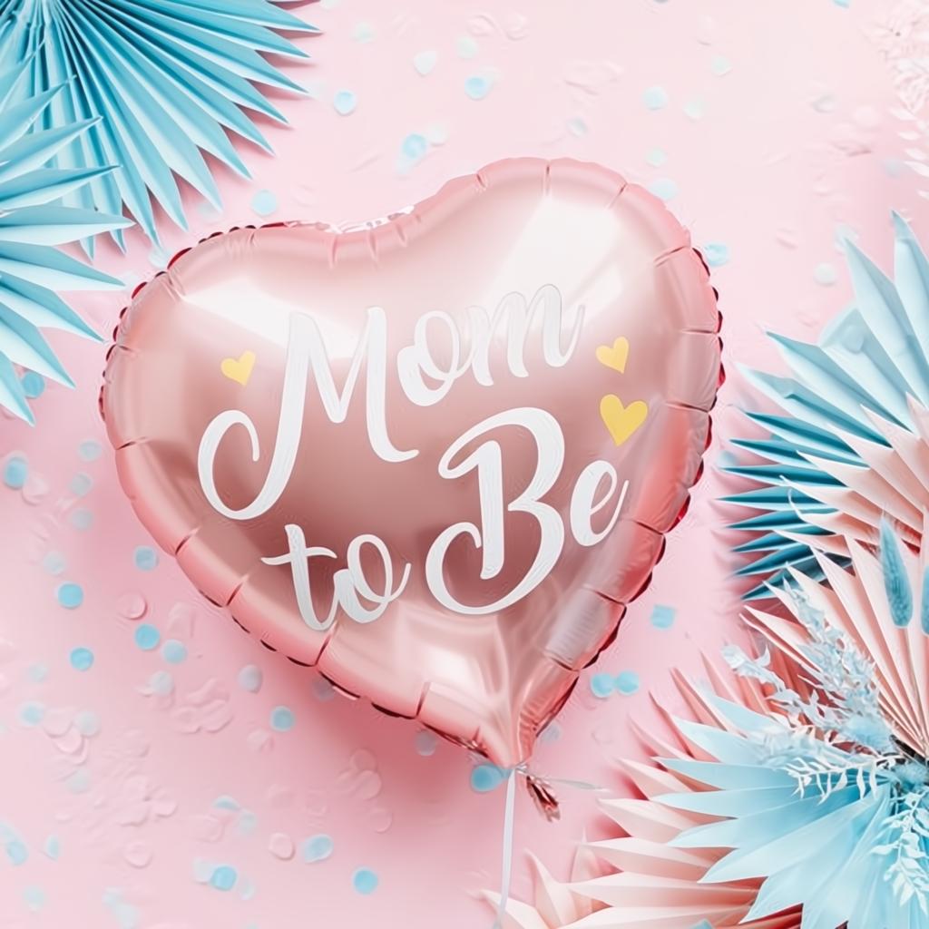 Folienballon Mom to Be, 35cm, rosa PartyDeco 3 fiestastore