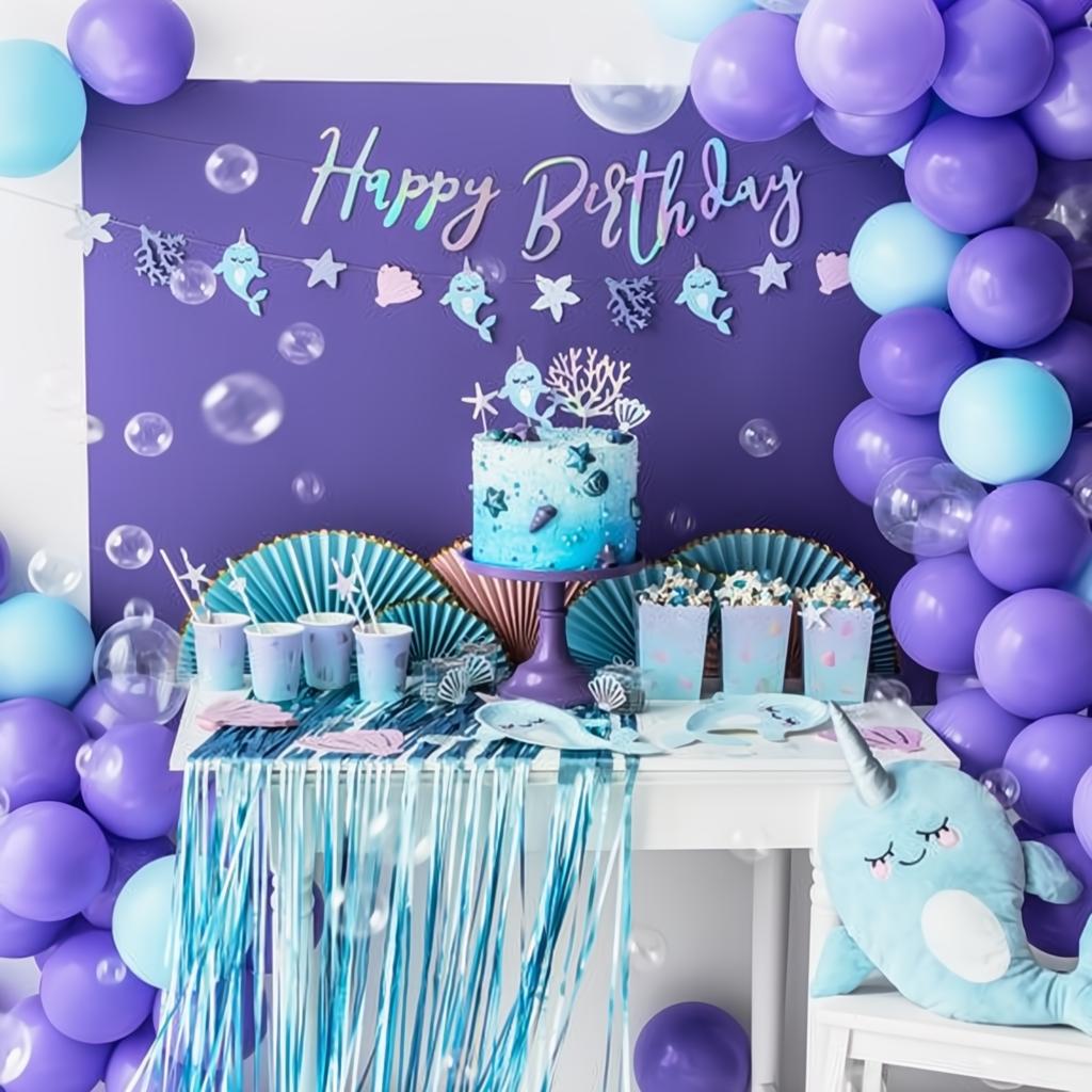 Folienballon Narwal, 53x87cm Folienballons PartyDeco 3 fiestastore