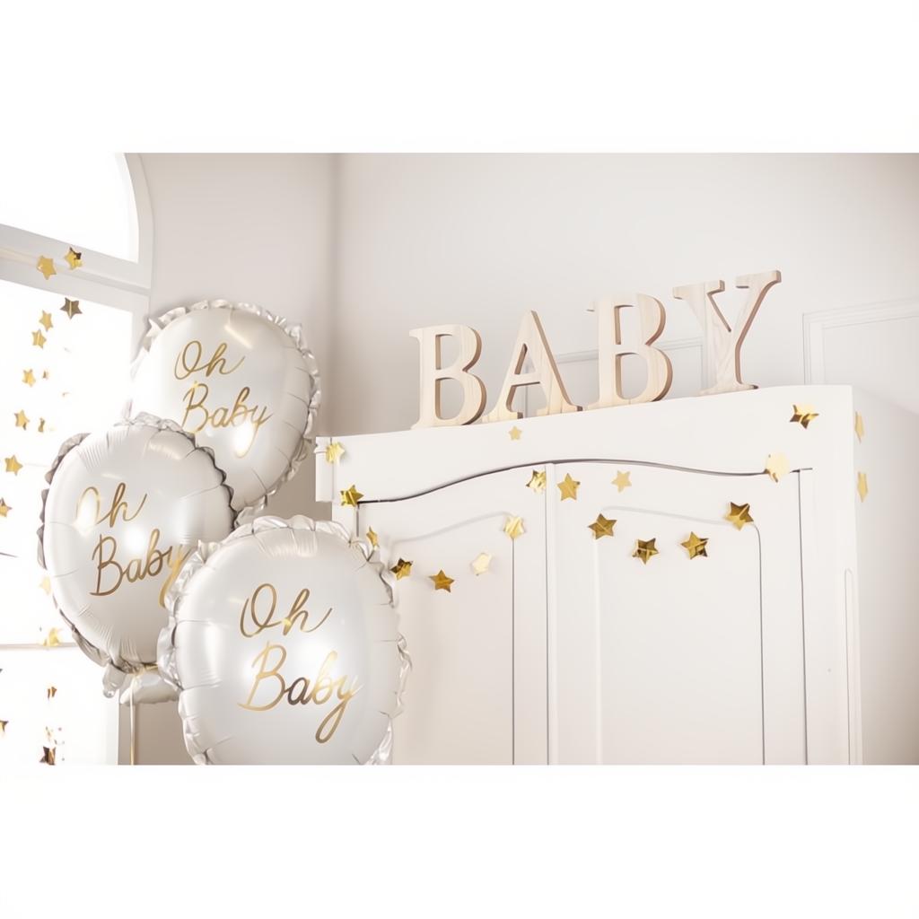 Folienballon Oh baby, 53x69 cm PartyDeco 3 fiestastore
