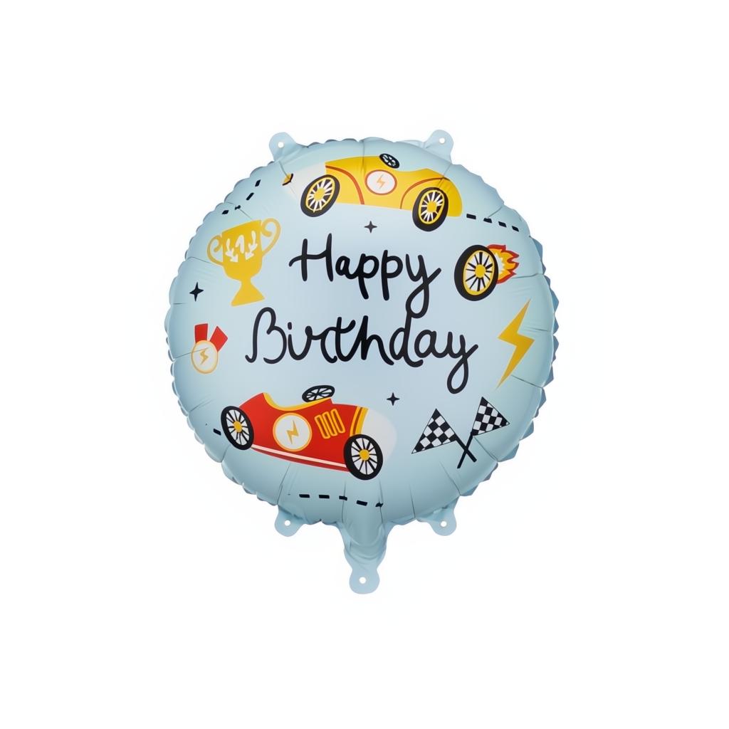 Folienballon Pastille Happy Birthday, 35x35 cm Folienballons PartyDeco 1 fiestastore