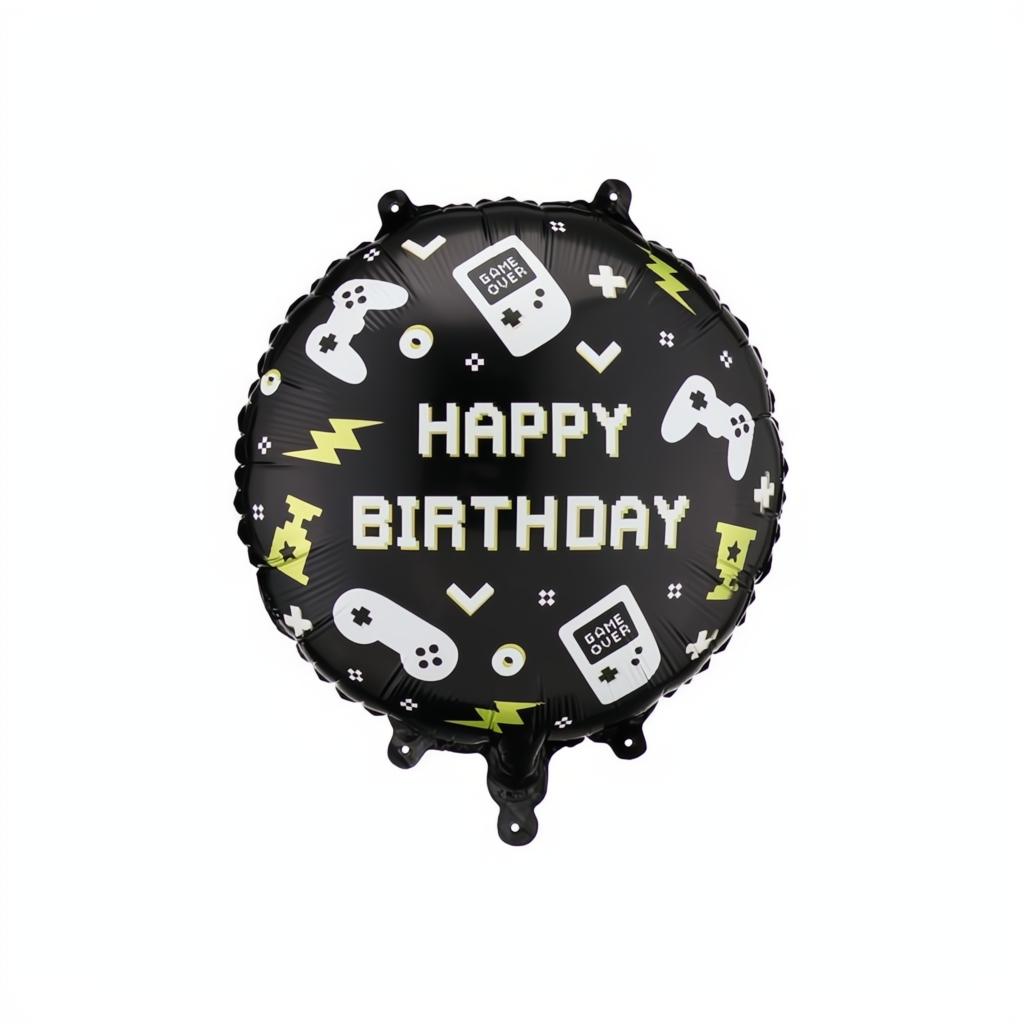 Folienballon Pastille Happy Birthday, 35x35 cm PartyDeco 1 fiestastore
