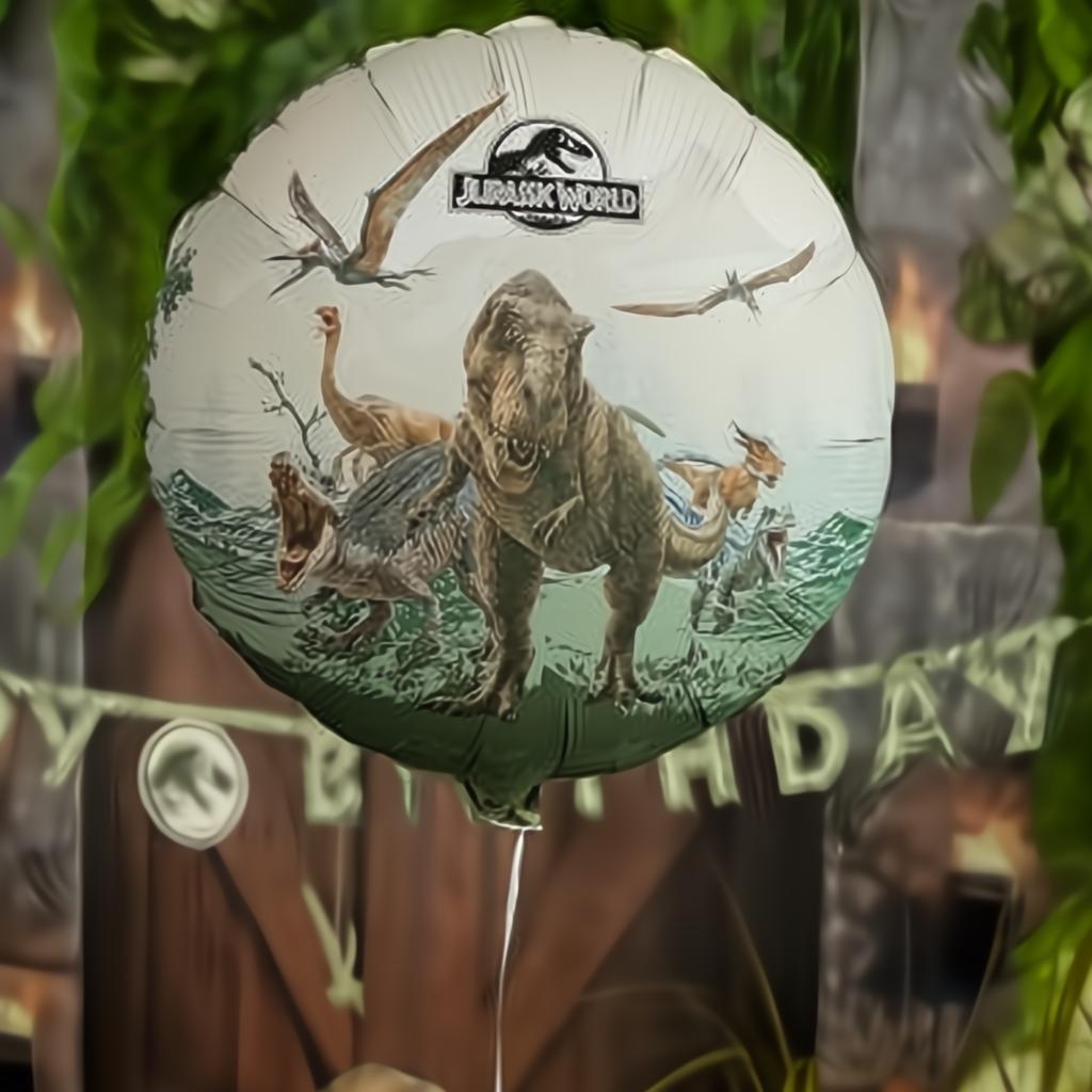 Folienballon Pastille Jurassic World, 35x35 cm Folienballons PartyDeco 2 fiestastore