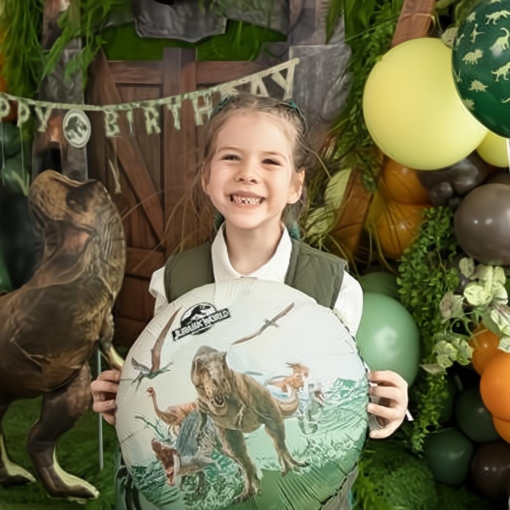 Folienballon Pastille Jurassic World, 35x35 cm Folienballons PartyDeco 3 fiestastore