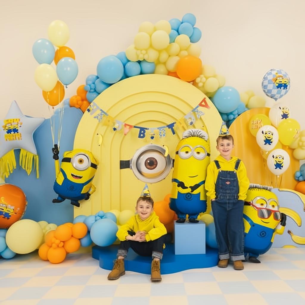 Folienballon Pastille Minions, 35x35 cm PartyDeco 4 fiestastore