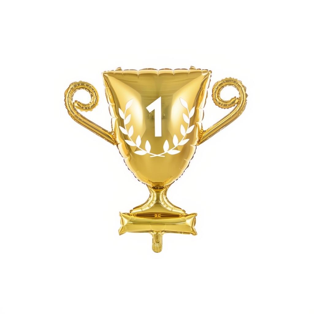 Folienballon Pokal, 64x61cm, gold Gemischte Farbe PartyDeco 1 fiestastore