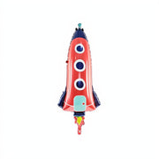 Folienballon Rakete, 44x115cm Gemischte Farbe PartyDeco 1 fiestastore