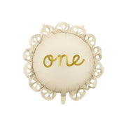 Folienballon Raute mit Rüsche One, 51,5x51,5 cm Gemischte Farbe PartyDeco 1 fiestastore