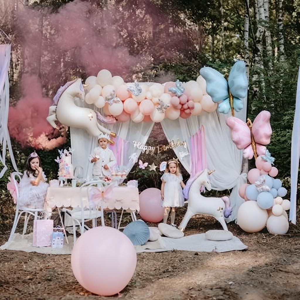 Folienballon Schmetterling, 69x69 cm, blau PartyDeco 5 fiestastore